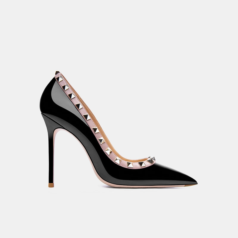 Scarpin Salto Agulha Com Tachas