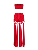 Conjunto 2 Peças Top e Short-Saia Branco