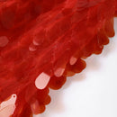 Vestido Longo Todo em Lantejoulas Vermelho