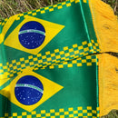 Lenço Com Bandeira Do Brasil 14x130cm MB
