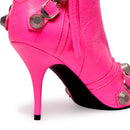 Bota Cano Alto Salto Fino Neon