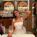 Vestido Longo De Paetês Com Alça Média Vermelho