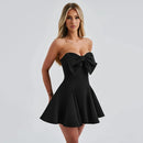 Vestido Curto Modelagem Godê Tomara Que Caia