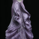 Vestido Longo Estilo Sereia Com Cauda E Babados Deslumbrante