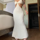 Vestido Longo Alça Fina Texturizado