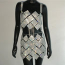 Conjunto Geométrico Strass Cristal