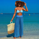 Conjunto 3 Peças Biquíni e Calça Em Tule Preto