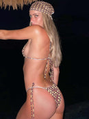 Conjunto De Biquíni 3 Peças Estampa Smile