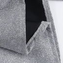 Vestido Curto Tomara Que Caia Com Brilho Cinza Escuro