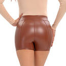 Shorts Curto Couro Eco