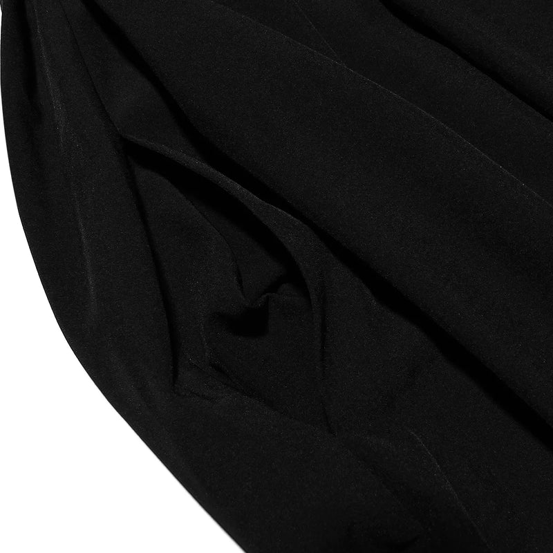 Vestido Rodado Tomara Que Caia Plissado Preto