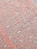 Vestido Longo Segunda Pele Com Strass Nude