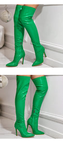 Bota Cano Alto Couro Colors