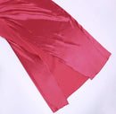 Vestido Longo De Cetim Um Ombro Só Com Fenda Vermelho