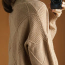 Pulôver De Malha De Lã Gola Alta