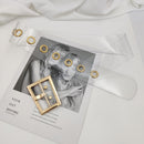 Cinto Transparente Fivela Dourada