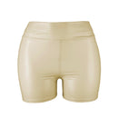 Shorts Curto Couro Eco
