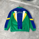 Moletom Feminino Bordado Com Estampa Do Brasil