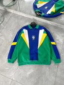 Moletom Feminino Bordado Com Estampa Do Brasil