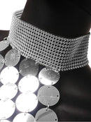 Vestido Curto De Lantejoulas Gola Halter Dourado