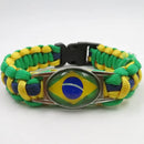 Pulseira Artesanal Unissex Personalizada Com O Tema Do Brasil