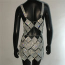 Conjunto Geométrico Strass Cristal