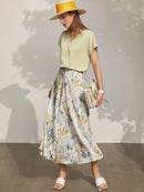 Camisa Em Chiffon Manga Curta