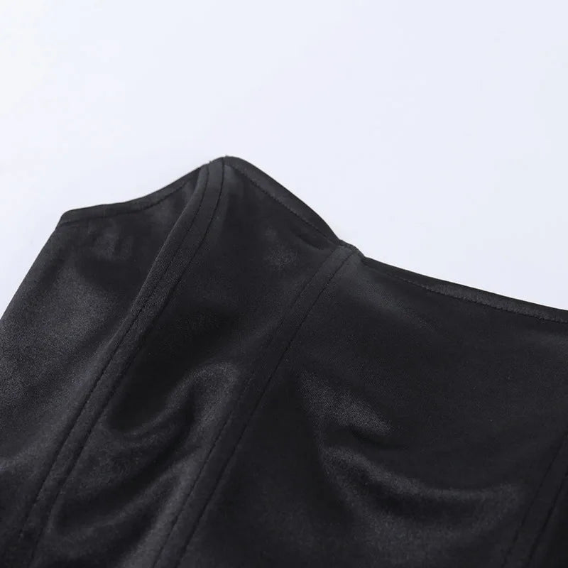 Cropped Corset Preto
