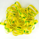 Pulseira De Silicone Com Temática Do Brasil Lote Com 5 Peças