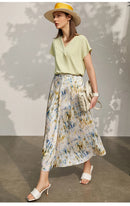 Camisa Em Chiffon Manga Curta