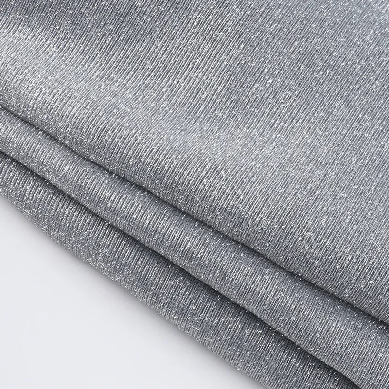 Vestido Curto Tomara Que Caia Com Brilho Cinza Escuro