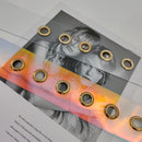 Cinto Transparente Fivela Dourada