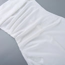 Vestido Ombro A Ombro Com Fenda Branco