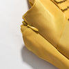 Vestido Longo Em Cetim Com Amarração No Pescoço Amarelo