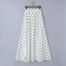 Conjunto Cropped Com Mangas Bufantes e Saia Longa Vintage Branco