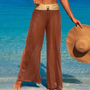 Conjunto 3 Peças Biquíni e Calça Em Tule Preto