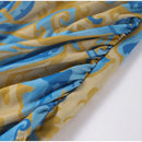 Vestido Longo Estampado Com Franjas