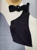 Conjunto De Biquíni + Saída de Praia Flores 3D Glitter