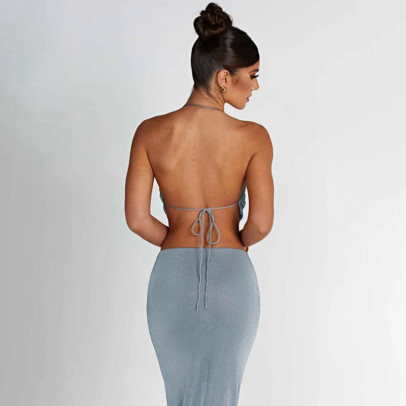 Conjunto Cropped Saia Longa Diva Star