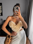 Cropped Coração Rosa