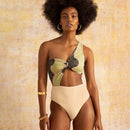 Maiô Geométrico Um Ombro Só