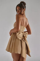 Vestido Curto Tomara Que Caia Em Lurex Brilhoso Preto