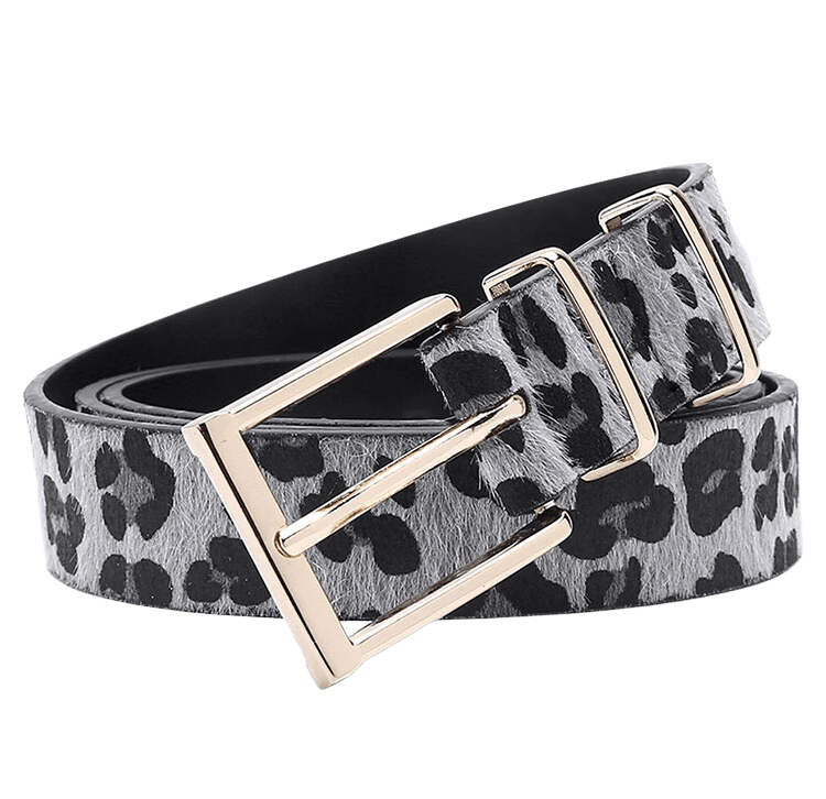 Cinto Couro Eco Animal Print