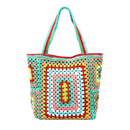 Bolsa De Crochê Multi-Colorida