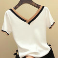 T-Shirt Com Manga De Malha