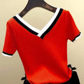 T-Shirt Com Manga De Malha