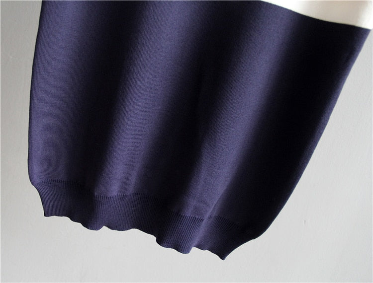 Blusa De Manga Tricô Listrada