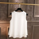 Blusa Regata Com Babados Chiffon