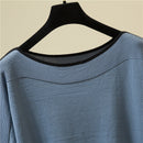 Camisa De Lã Com Mangas 3/4