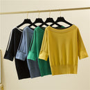 Camisa De Lã Com Mangas 3/4